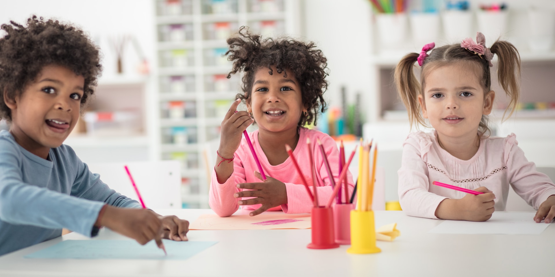 Three children in daycare